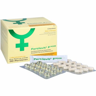 Fertilovit® F PCOS - een natuurlijk en bewezen vruchtbaarheidssupplement voor vrouwen met PCOS, Insulineresistentie, onregelmatige cyclus en obesitas