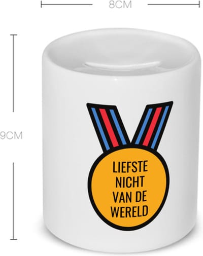 Akyol - liefste nicht van de wereld Spaarpot - Nicht - de liefste nicht - verjaardagscadeau - verjaardag - cadeau - cadeautje voor nicht - nicht artikelen - kado - geschenk - gift - 350 ML inhoud