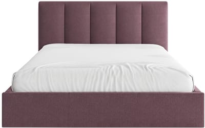 Vente-unique Bed met opbergruimte stof bordeaux 160 x 200 cm