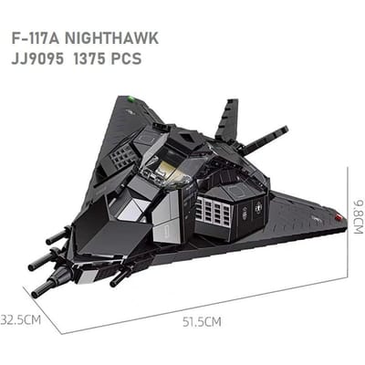 Hoge Kwaliteit 1375 Stuks Hoge Kwaliteit Ww2 Legerstijl Hoge Kwaliteit Leger F-117A Hoge Kwaliteit Nighthawk Hoge Kwaliteit Vliegtuig Bouw JJ9095