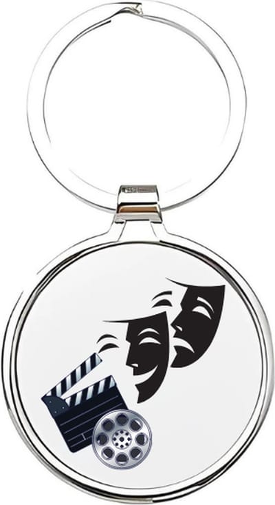 Akyol - Acteurs Sleutelhanger - actrice - De beste acteur - film - serie - theater - acteur - musicalspeler - de beste actrice - masker - toneelspeler - figurant - filmspeler - filmacteur - tonelist - 4 x 7,5 CM