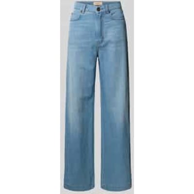 loose fit wijde broek van mix van katoen en linnen model 'LATINO'