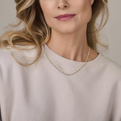 Collier Paperclip 3 Mm 45 Cm