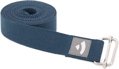 Yoga-accessoire: Katoenen Yogariem met Schuifgesp voor Beginners en Gevorderden - 250 x 3,8 cm