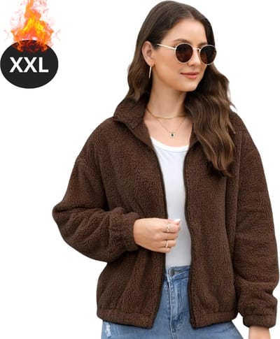 Livano Winterjas - Dames Winterjas - Winter - Volwassen - Stijlvol - Lange Jas Dames - Mantel Vrouwen - Donkerbruin - XL
