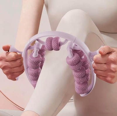 Handmatige Massage Roller Lichaam - Massager Voor Benen Dijbenen En Huidmassage - Zonder Batterijen En Makkelijk Mee Te Nemen - 21*21cm