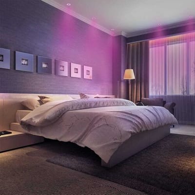 HOFTRONIC SMART Pittsburg Smart inbouwspot - 4.8 Watt 345 Lumen - Wifi + Bluetooth - RGBWW - GU10 - Google Home, Amazon Alexa en Siri - IP20 voor