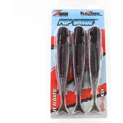 Zman Zacht kunstaas Pop ShadZ 5 Inch 3/Pack Redbone (5001)
