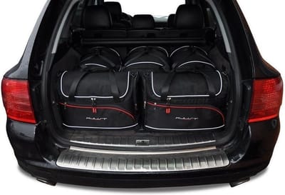 PORSCHE CAYENNE 2002-2010 5-delig Reistassen Op Maat Auto Interieur Kofferbak Organizer Accessoires
