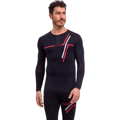 Falke Warm  130 Years Hardloopshirt Heren-zwart