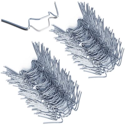 Set Van 100 RVS Serreklemmen Type W - Geschikt Voor Glasdikte 1.5 mm - Duurzame Roestvrijstalen Klemmen Voor Kas, Tuinbouw En Broeikas - Weerbestendige Bevestiging