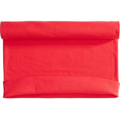 Manchet stof 1x1 rib "Uni" - Rood
