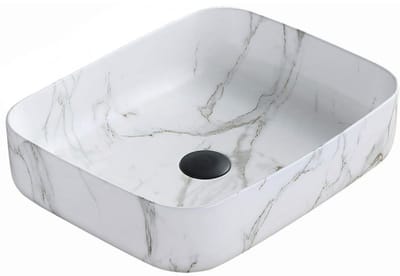 Mexen Carla opbouw waskom 50 x 39 cm, witte steen - 21555092