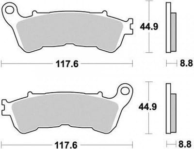 Ap Racing-remblok voor Honda 250 CBR R ABS-motorfiets 2011-2013, nieuw