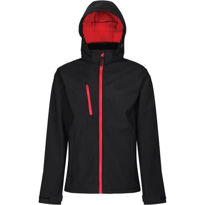 Regatta Heren Venturer 3-laags membraan Soft Shell Jas (Zwart/Rood)