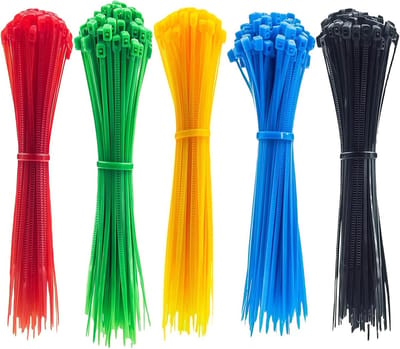 Kleurige kabelbinders 200mm x 3mm - nylon kabelbinders - zelfsluitend - ideaal voor kabelbeheer - ShopVlot