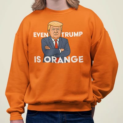 Oranje WK-EK Trui Even Trump Is Orange XS