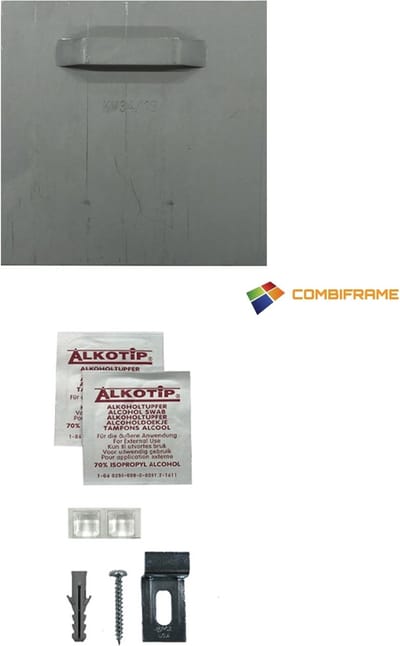 Handige zelfklevende ophangplaten - 70x70 mm voor objecten tot 3 kg