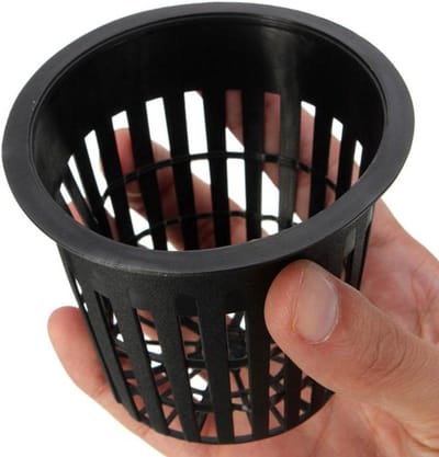 Hydrocultuur Netpotten - Kweekpotten Plantenmand - Planten Kweken - Goede Worteldrainage - 10 stuks - Zwart