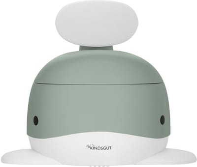 Kindsgut - WC potje peuter - Pistache - Walvisdesign - Antislip & Uitneembare binnenkant - Plaspotje met deksel voor zindelijkheidstraining