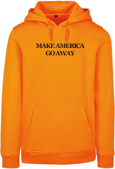 Make America go away (MAGA) - hoodie - oranje | zwart - S