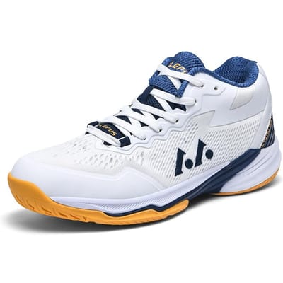 Chaussures de Volleyball Professionnelles Hommes Femmes Baskets Sports Indoor Grande Taille Blanches Chaussures d'Entraînement Badminton 36 white