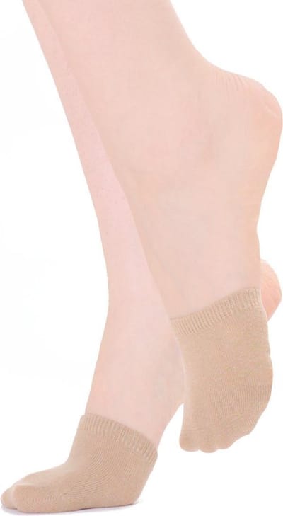 Topsocks teensokjes katoen - zandkleur -one size