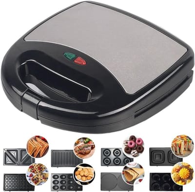 DailySupplies® Wafelijzer met Verwisselbare Platen - Tosti Apparaat - Contact Grill