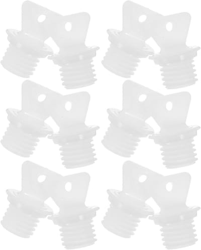 Kruik stoppen - Dop warmwaterkruik - Lekvrije warmte - Universele pasvorm - 12 stuks - Wit