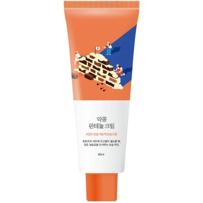 ROUND LAB Sojaboon Panthenol Crème Barrière Herstellende Hydraterende Gezichtscrème 80ml 2 Packs (80ml × 2)