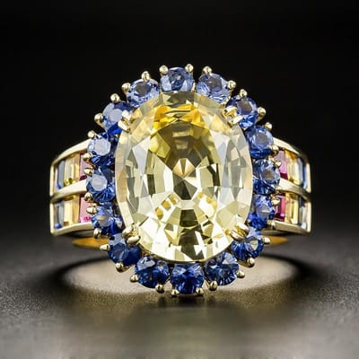 Sieraden Kleur Schat Mode Mode Ring No. 10 gray