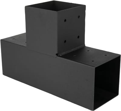 Wovar Pergola Verlengstuk Zwart voor 12 x 12 cm balken kubus model | Per Stuk