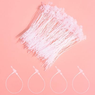 1000 Stuks Plastic Klemmen, 8.5cm Duidelijke Snap Sluiting voor Sieraden, Hangers en Kledingaccessoires