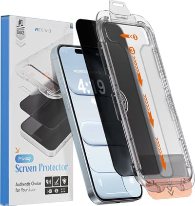 REOVO Privacy Screen Protector - Geschikt voor iPhone Air - Gorilla Glass Extra Hard - Installatie Tool