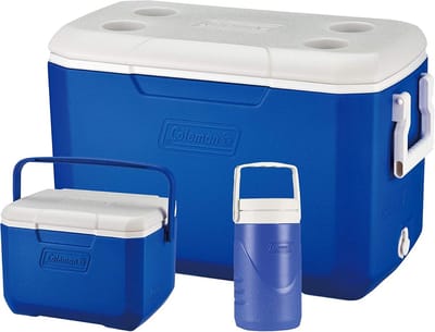 Koelbox 45,7 L met Thermosflessen - Perfect voor Kamperen en Picknicken