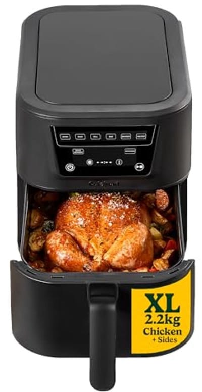 Compacte Airfryer 7,6 L - Perfect voor 8 Porties - PFAS Vrij en Geschikt voor Afwasmachine