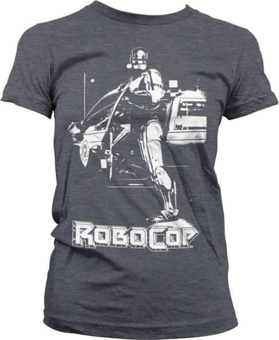 Robocop Dames Tshirt -M- Poster Grijs