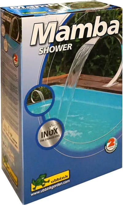 Ubbink - Mamba - Shower - roestvrij staal - Zwembaddecoratie