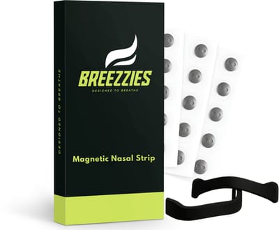 BREEZZIES Neusdilatator Set – Anti-Snurkhulp & Ademhalingsondersteuning voor rustige slaap, sport & dagelijks gebruik – 4 maten incl. magnetische pleisters & applicator – voor verbeterde neusademhaling & minder snurken