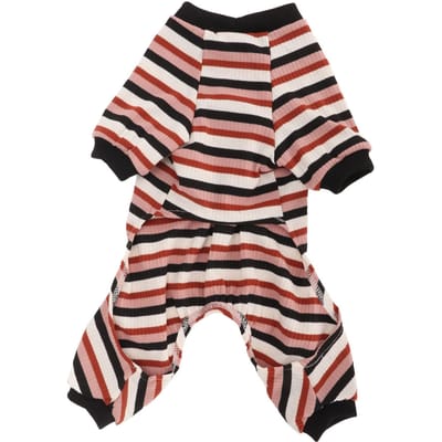Gestreept Hondenslaappak Klassiek Lichtgewicht Warm Comfortabel Rekbaar Hondenkleding Jumpsuit voor de Lente XL
