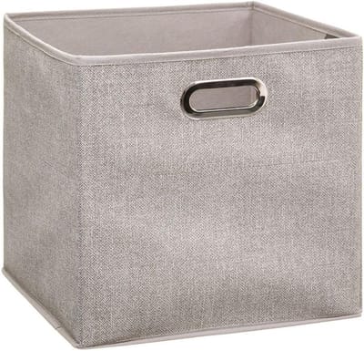 Vierkante Opbergdoos 31x31 cm Beige voor Thuis en Kantoor