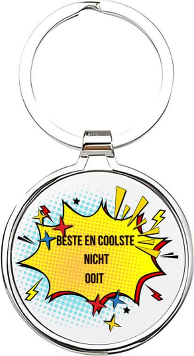 Akyol - Beste en coolste nicht ooit Sleutelhanger - nicht - De leukste nicht - Nicht sleutelhanger - sleutelhanger - Sleutelhanger voor nichten - Familie sleutelhanger - verjaardagscadeautje - cadeau voor de liefste nicht - cousin - 4 x 7,5 CM