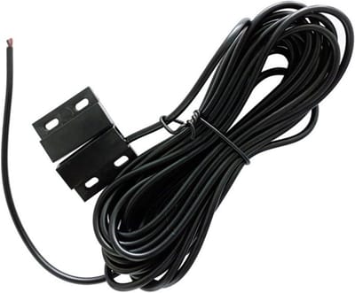 Magnetische Reed Schakelaar - Deur Sensor - Huis Beveiliging - Eenvoudige Doe-Het-Zelf Installatie - 5 Meter Kabel - Zwart