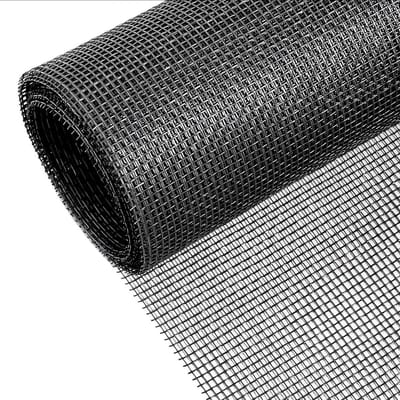 Vliegenscherm 120 x 250 cm voor ramen en deuren, veilig voor katten, glasvezel, op maat te snijden, grijs