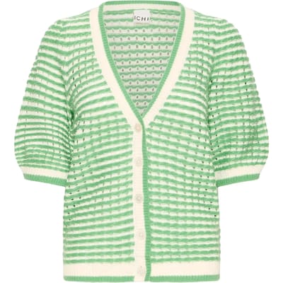 Ichi IHARDINA CA3 Dames Vest - BIRCH W GREENBRIAR STRIPE