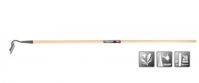 Polet tuinhak 160mm met houten steel 150cm