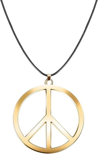 Regenboog Vredessymbool Ketting - Hippie Sieraden voor Feest en Carnaval