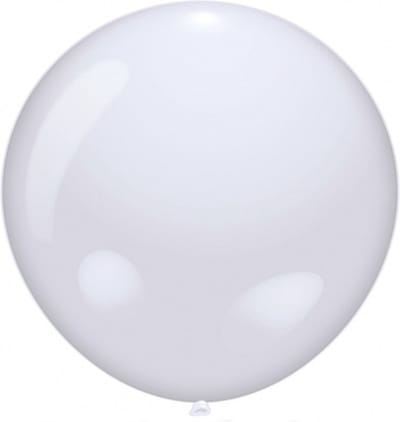 Mega ballon wit 90 cm diameter - Feestartikelen/versieringen - Bruiloft/deco