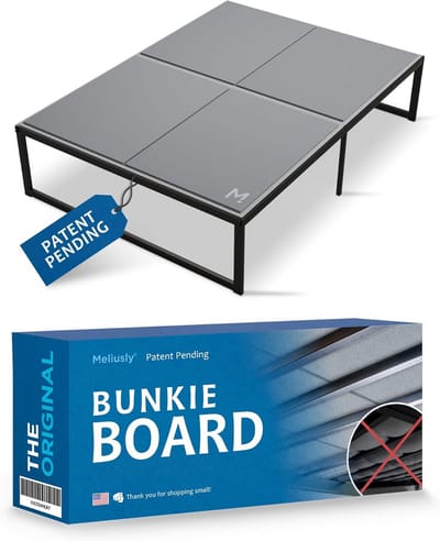 Bunkie Board - Matrasdrager Bedplank - Matras Ondersteunen - Geluiddempend Ademend - 137 x 180 cm - Grijs
