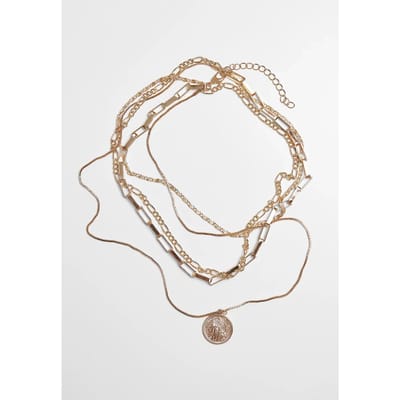 Halsketting Urban Classics coin layering